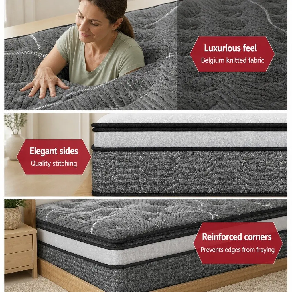King Size Mattress with 34cm Double Layer Pocket Springs