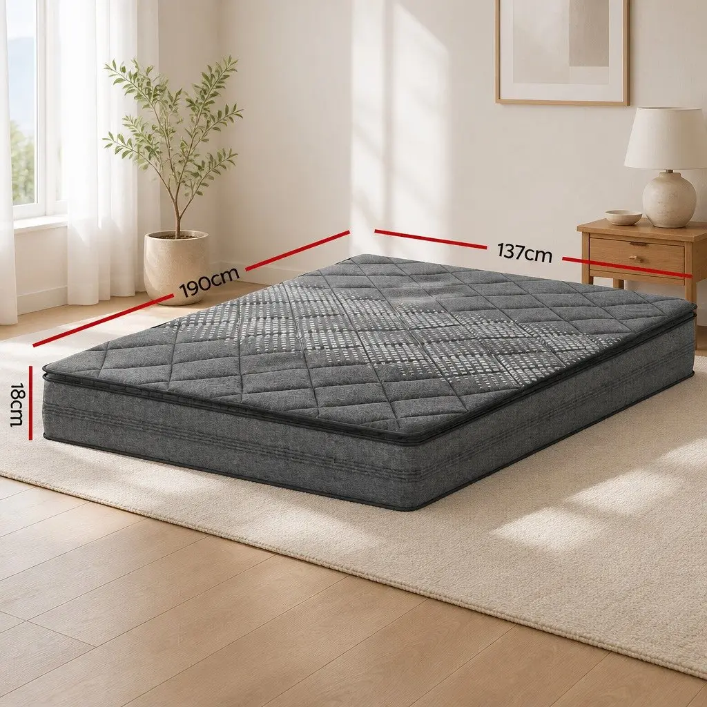 18cm Thick Double Mattress with Pillow Top and Support