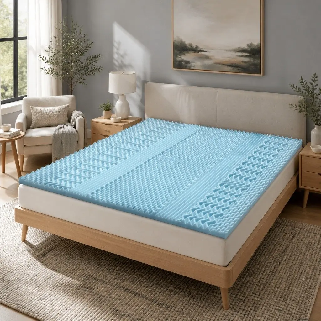 7-Zone Memory Foam Mattress Topper 5cm