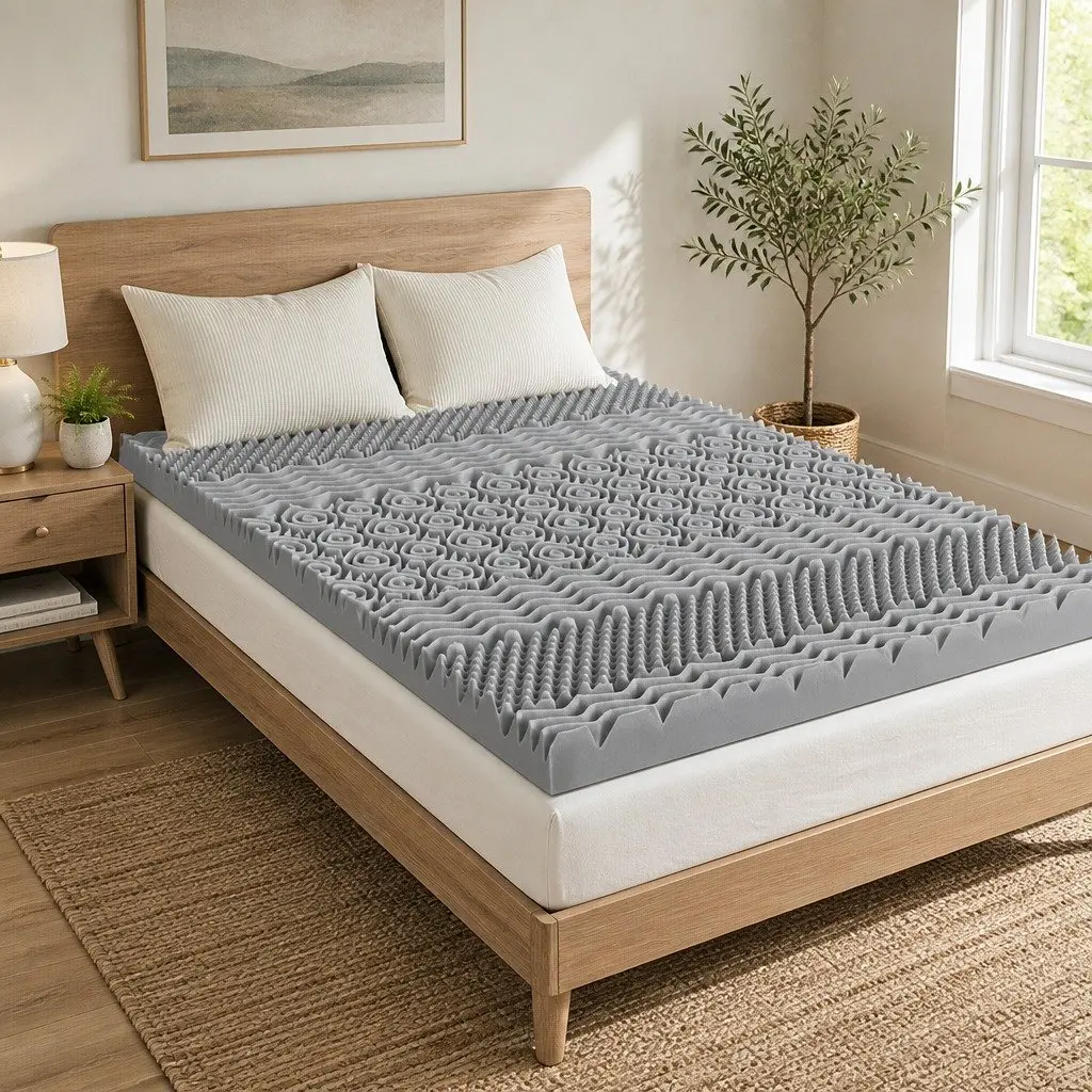 Graphite-Infused 8cm Memory Foam Mattress Topper
