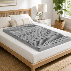 8cm King Single Graphite Memory Foam Mattress Topper
