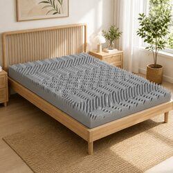 8cm Graphite-Infused Memory Foam Mattress Topper