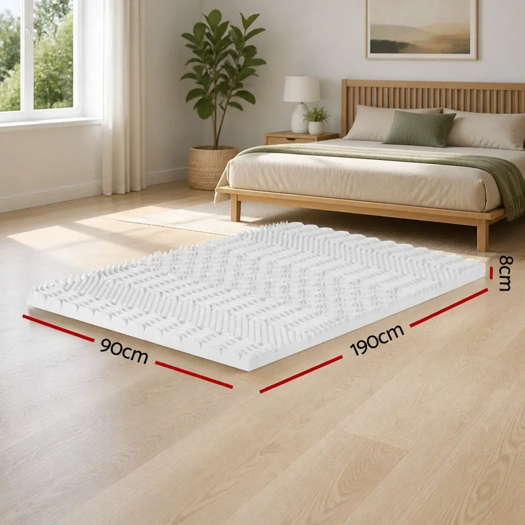 7-Zone Memory Foam Mattress Topper 8cm