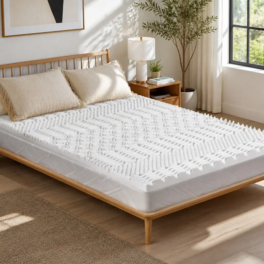 7-Zone Memory Foam Mattress Topper 8cm