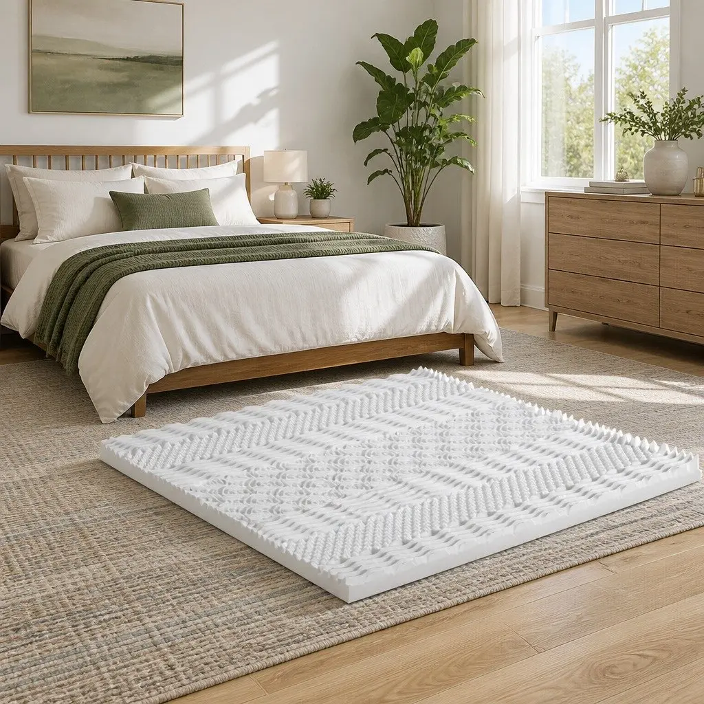 7-Zone Memory Foam Mattress Topper 8cm