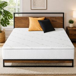 10cm Cool Gel Memory Foam Mattress Topper with Bamboo Cover