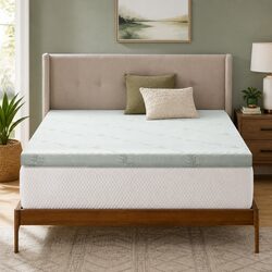 Queen Gel-Infused Memory Foam Mattress Topper 10cm