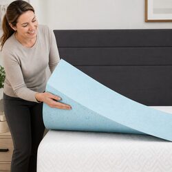 Premium Cool Gel Memory Foam Mattress Topper 5cm King Single