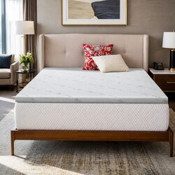 Queen Gel-Infused Memory Foam Mattress Topper 5cm