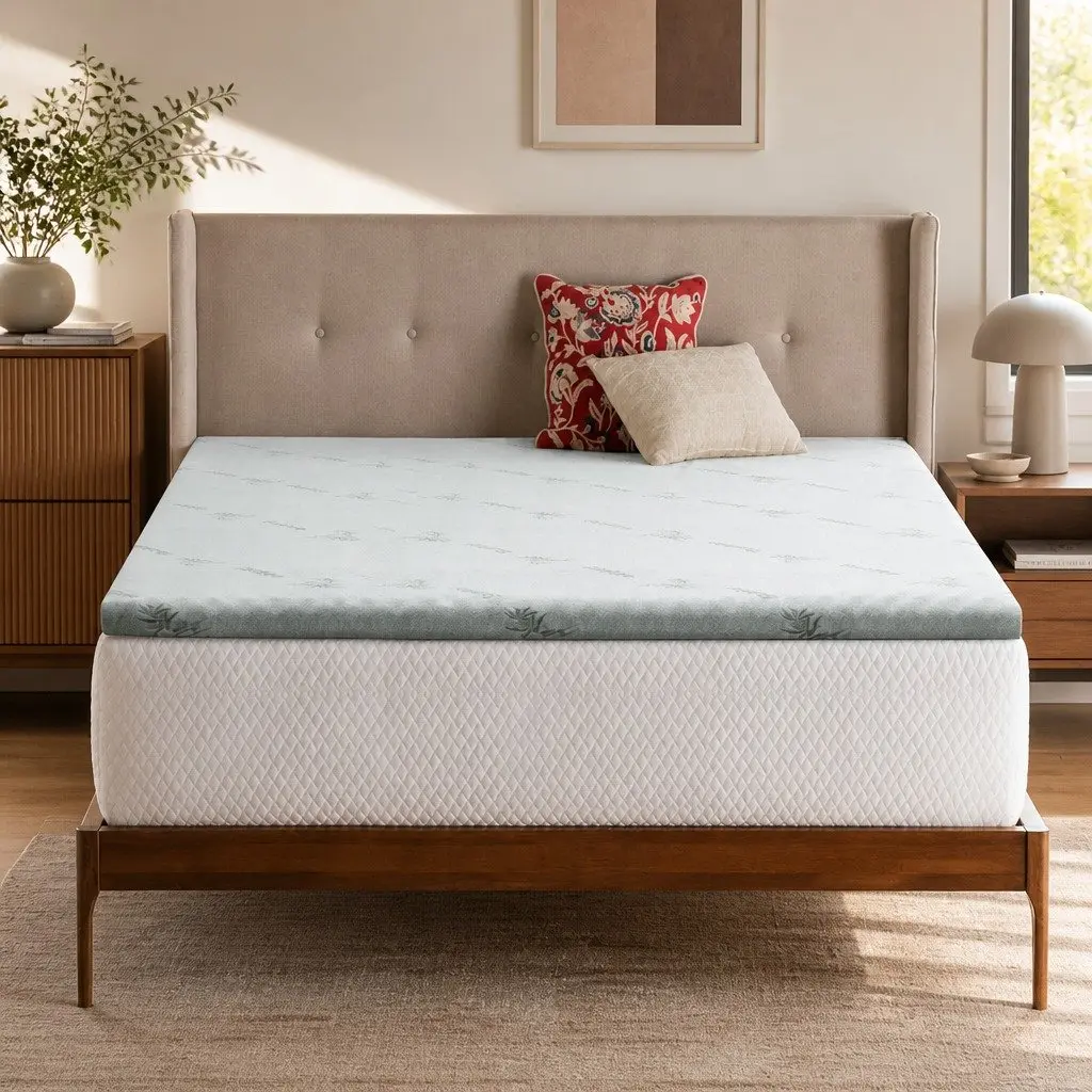 King Memory Foam Mattress Topper with Gel Cooling