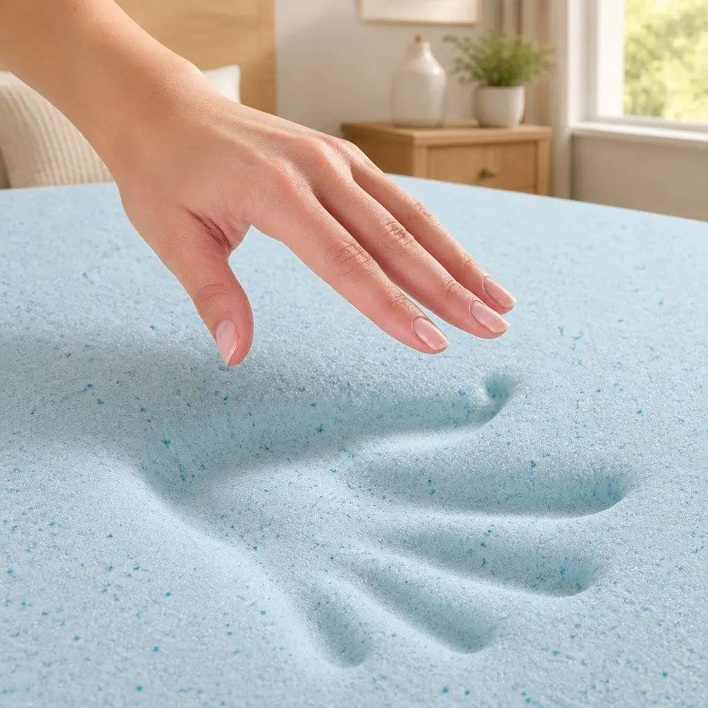 King Memory Foam Mattress Topper with Gel Cooling