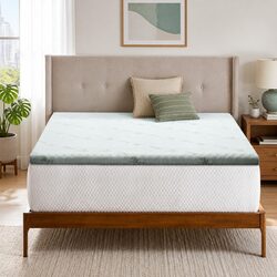 Queen Gel-Infused Memory Foam Mattress Topper 8cm
