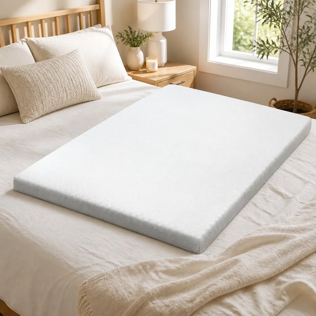 Queen Gel-Infused Memory Foam Mattress Topper 8cm