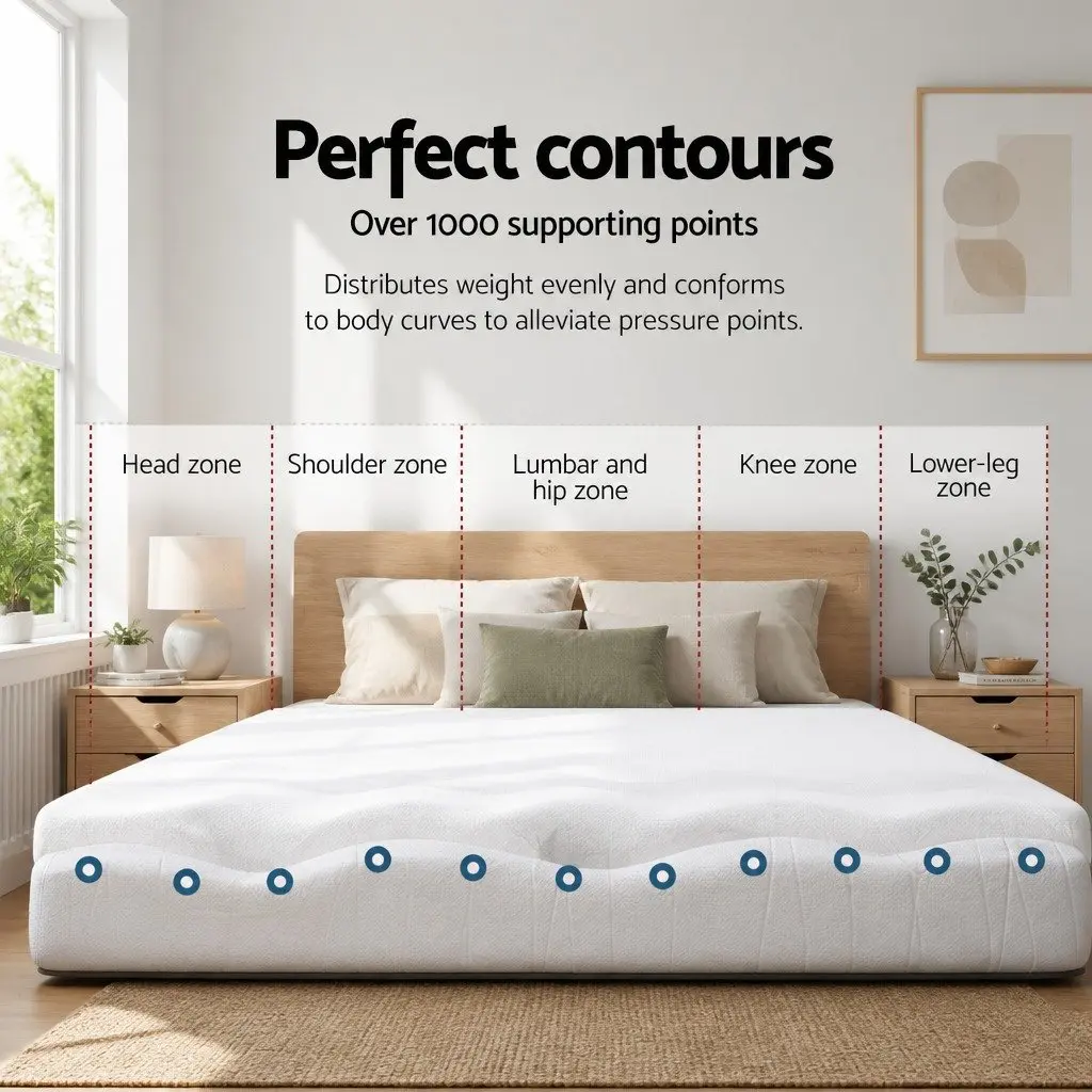 Single 8cm Memory Foam Mattress Topper with Cool Gel