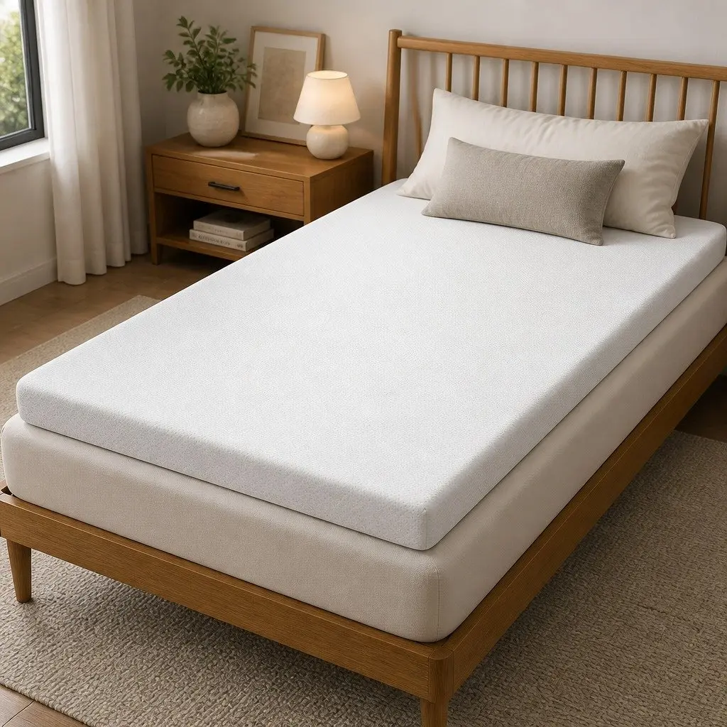 Single 8cm Memory Foam Mattress Topper with Cool Gel
