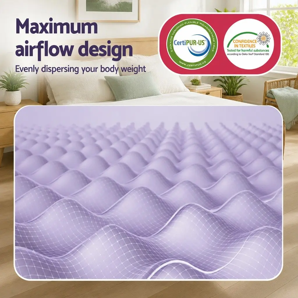 Lavender Infused Queen Memory Foam Mattress Topper