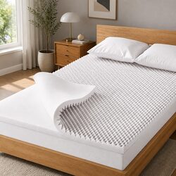 Memory Foam Mattress Topper Egg Crate 5cm Single Bed Comfort Layer Support