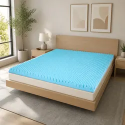 Gel-Infused Memory Foam Mattress Topper 8cm Double