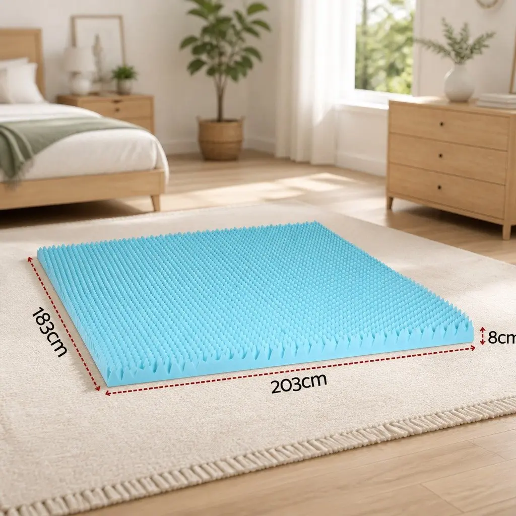 8cm Gel-Infused Memory Foam Mattress Topper