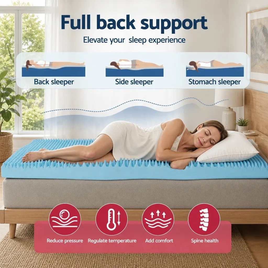 8cm Gel-Infused Memory Foam Mattress Topper