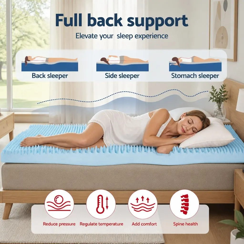 8cm Gel Memory Foam Mattress Topper