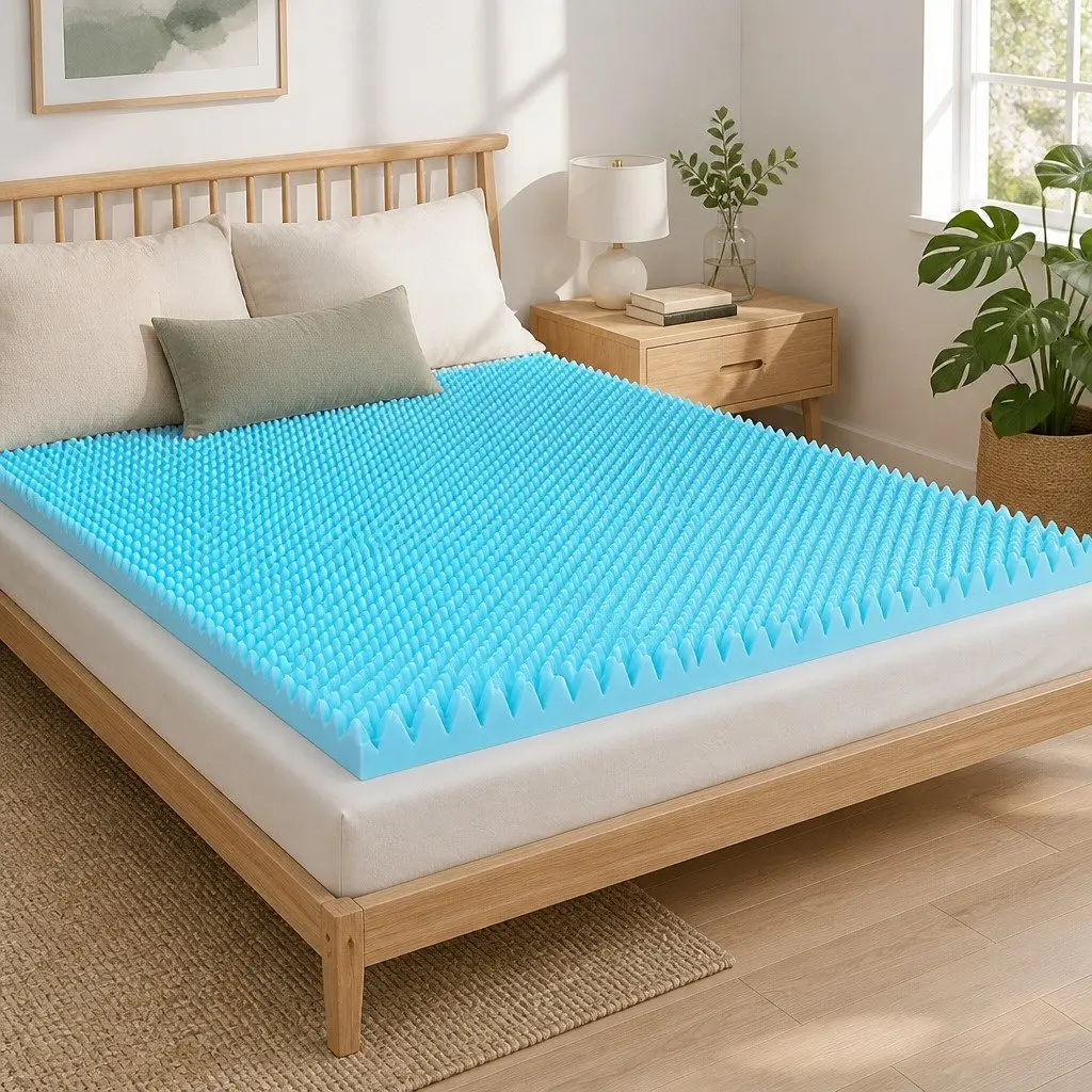 8cm Gel Memory Foam Mattress Topper with Bamboo Cover