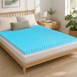 Premium 8cm Gel Memory Foam Mattress Topper with Bamboo Cover