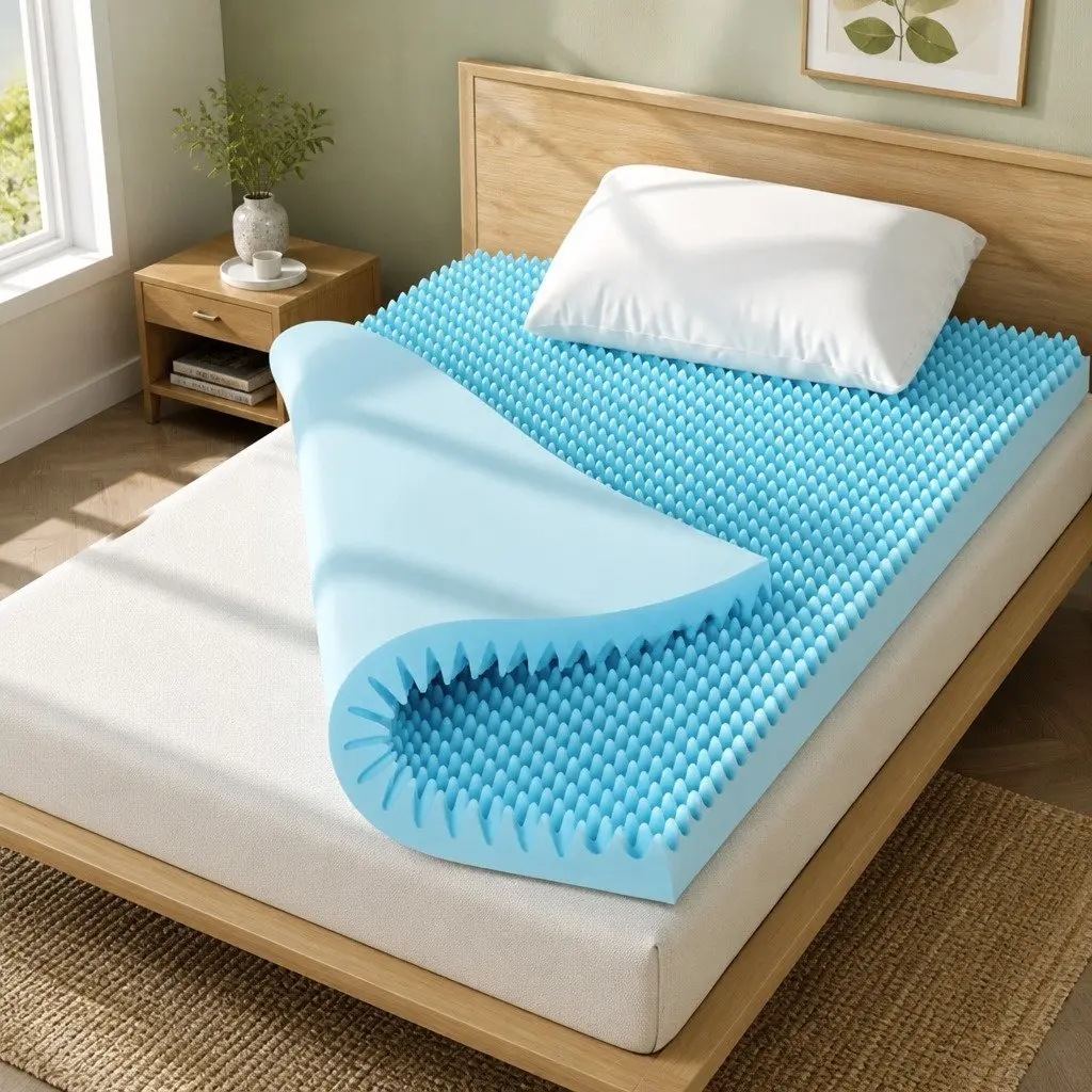 8cm Gel Memory Foam Mattress Topper with Bamboo Cover
