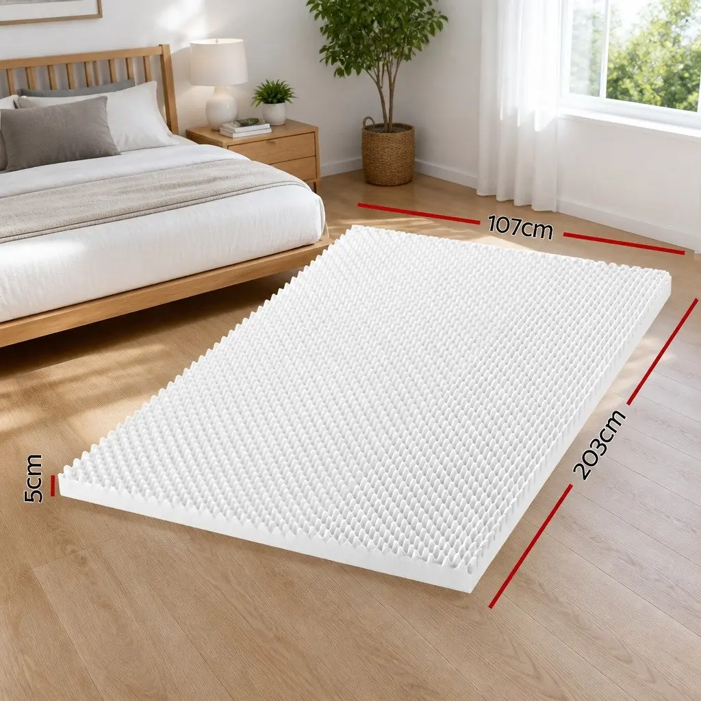 5cm Memory Foam Egg Crate Mattress Topper