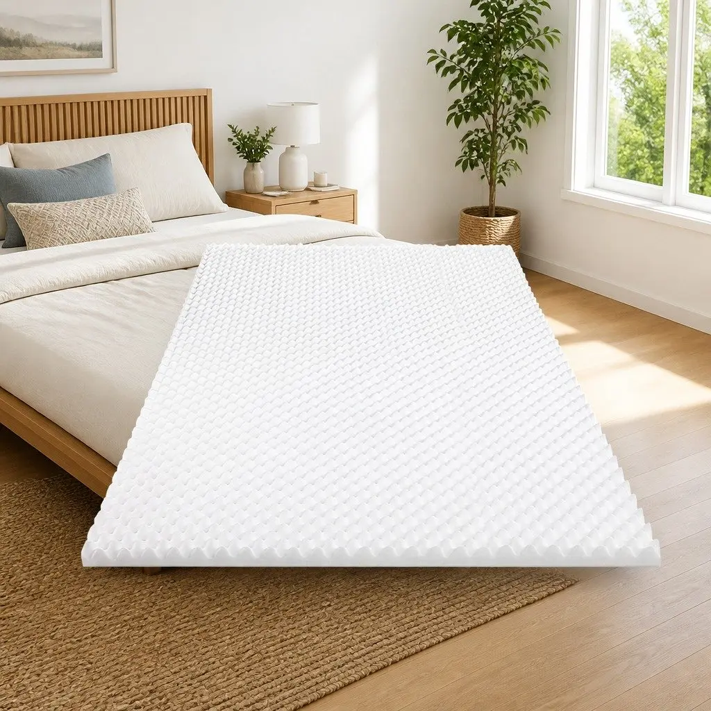 5cm Memory Foam Egg Crate Mattress Topper