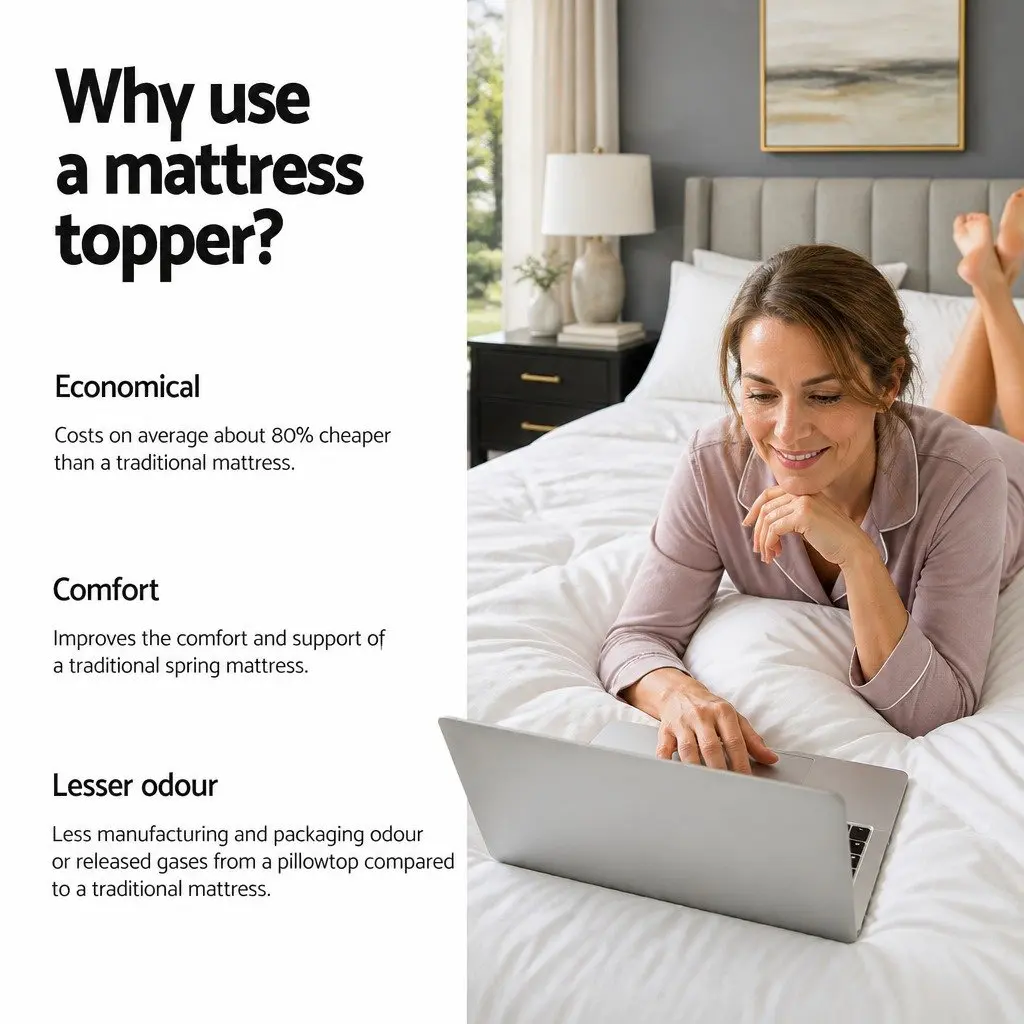 5cm Memory Foam Egg Crate Mattress Topper