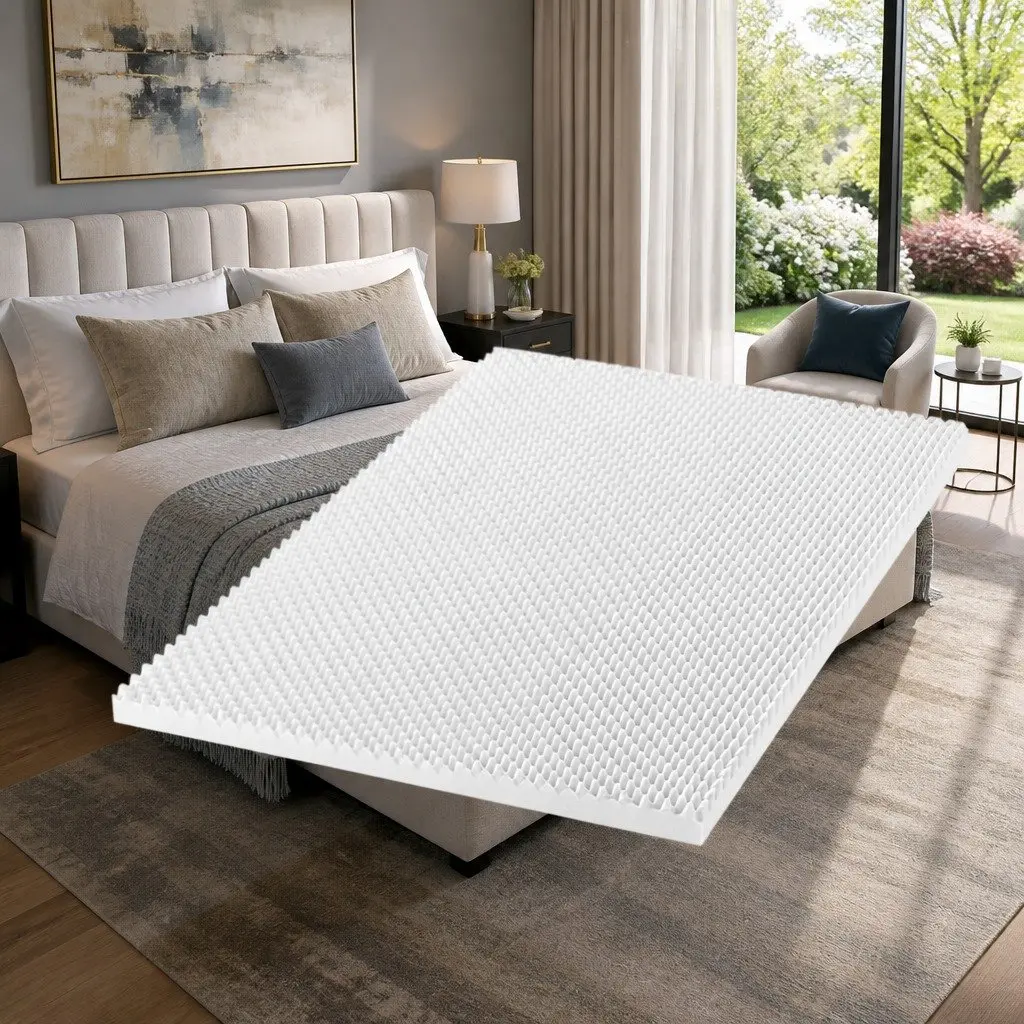 5cm Memory Foam Egg Crate Mattress Topper