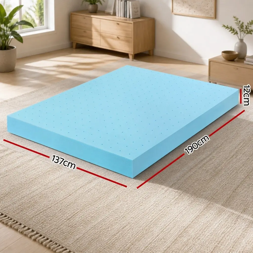 12cm Memory Foam Mattress Topper with Bamboo Cover