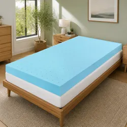12cm Memory Foam Mattress Topper with Gel and Bamboo Cover