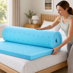 Premium 5cm Gel-Infused Memory Foam Mattress Topper