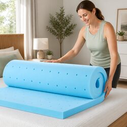 5cm Memory Foam Mattress Topper with Gel Support Queen Size