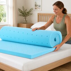 5cm Thick Gel Memory Foam Mattress Topper with Bamboo Cover