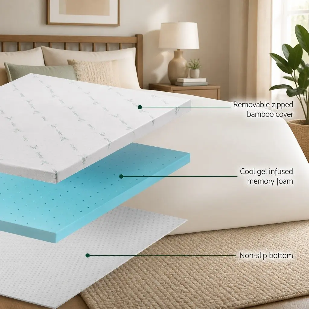 8cm Memory Foam Mattress Topper