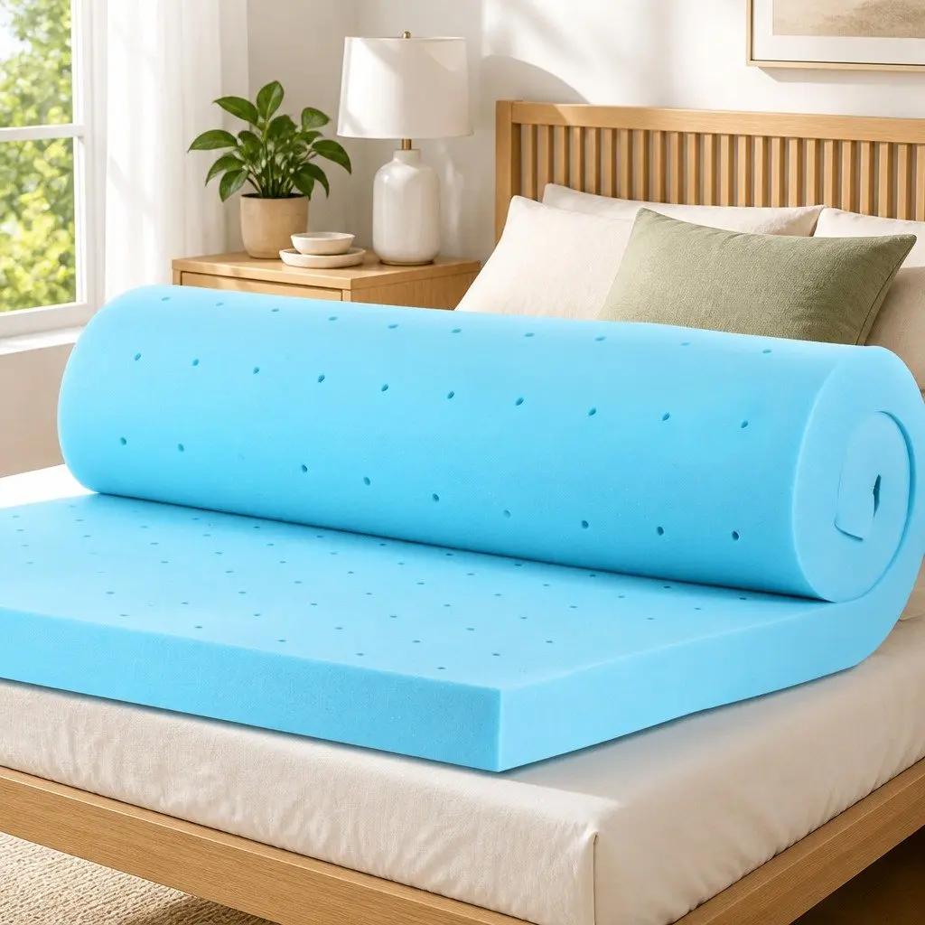 King Single Memory Foam Mattress Topper 8cm