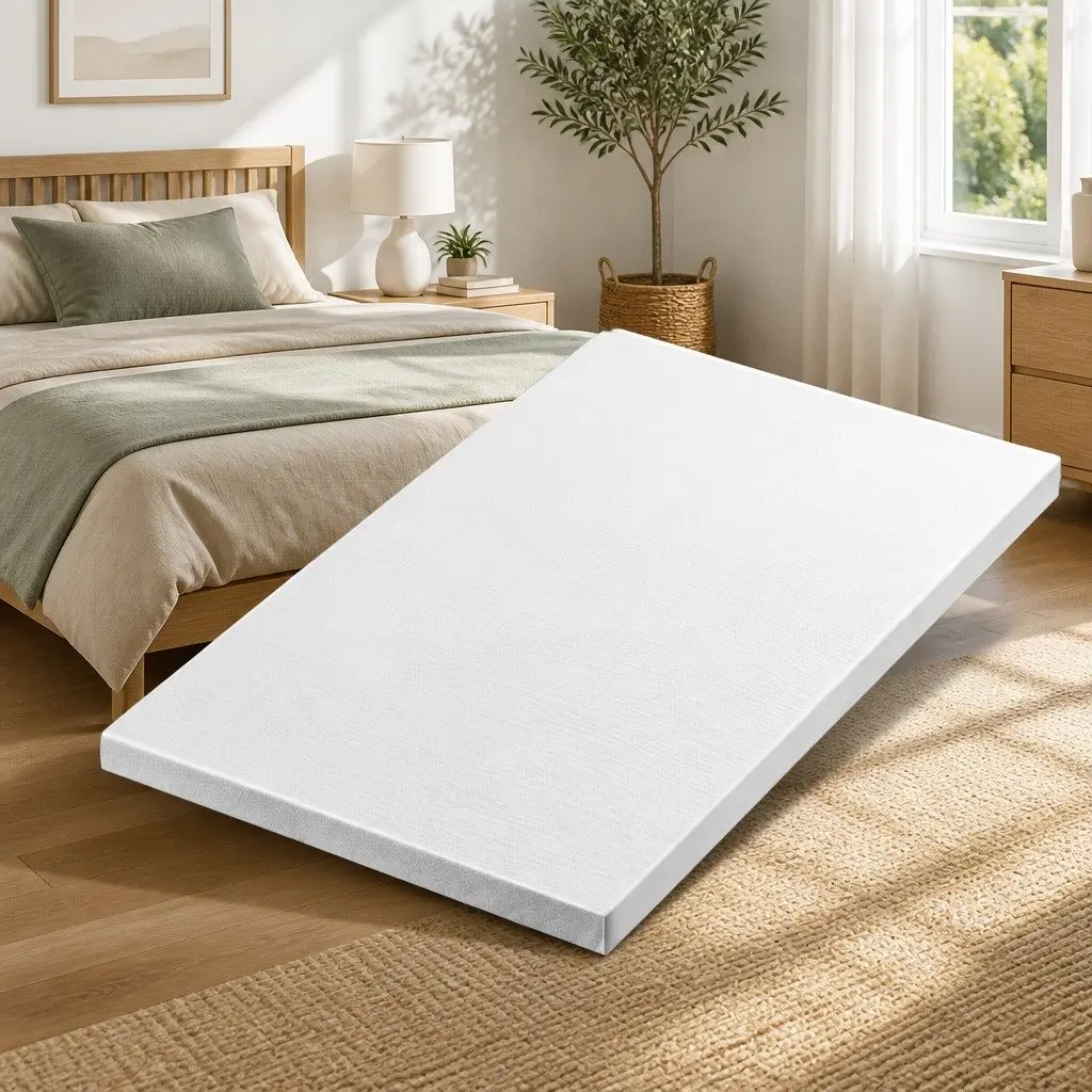 King Single Memory Foam Mattress Topper 8cm
