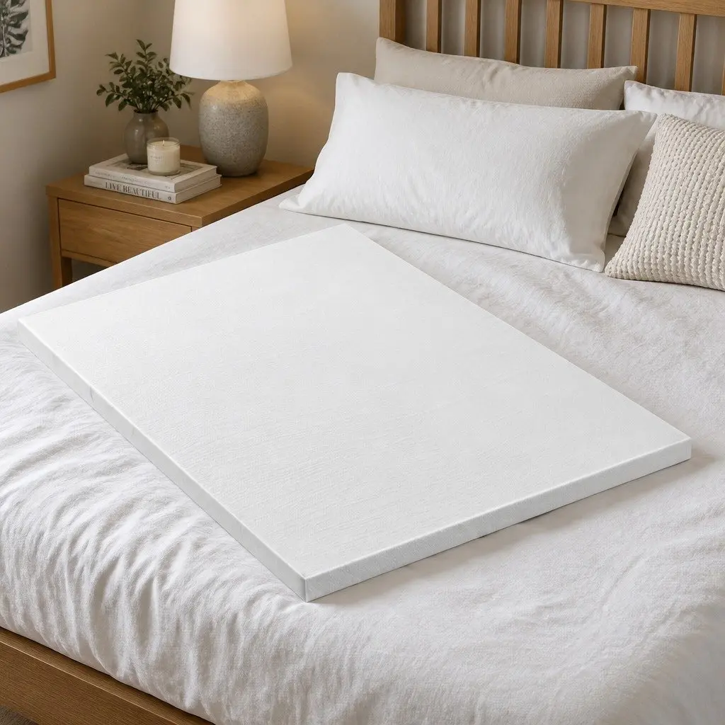 Queen Size Memory Foam Mattress Topper with Bamboo Cover 8cm