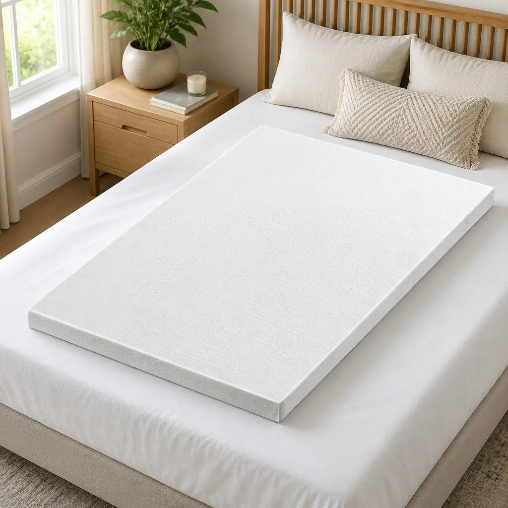 8cm Thick Memory Foam Mattress Topper with Gel and Bamboo Cover