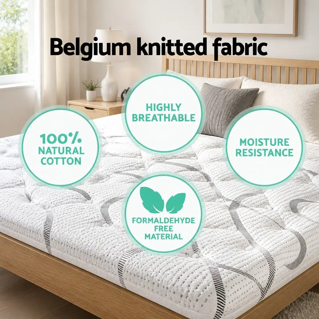 King Size Mattress 30cm Medium Firm Pocket Spring Bed Sleep Support