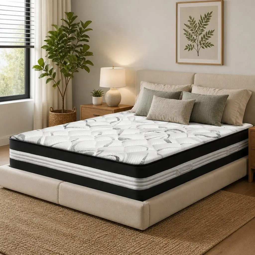 Queen Mattress 30cm Medium Firm Pocket Spring Construction