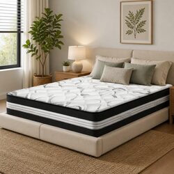 Queen Mattress 30cm Medium Firm Pocket Spring Construction