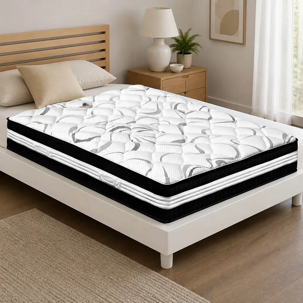 Queen Mattress 30cm Medium Firm Pocket Spring Construction