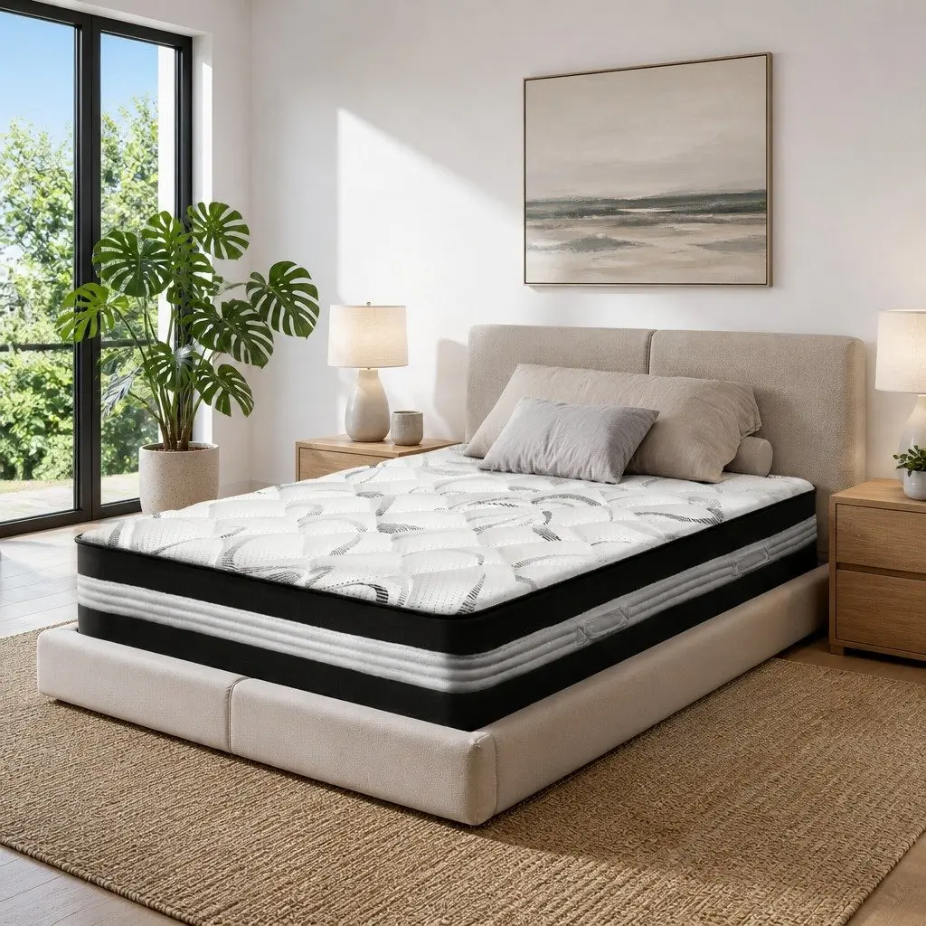 Single Mattress Pocket Spring 30cm Medium Firm White
