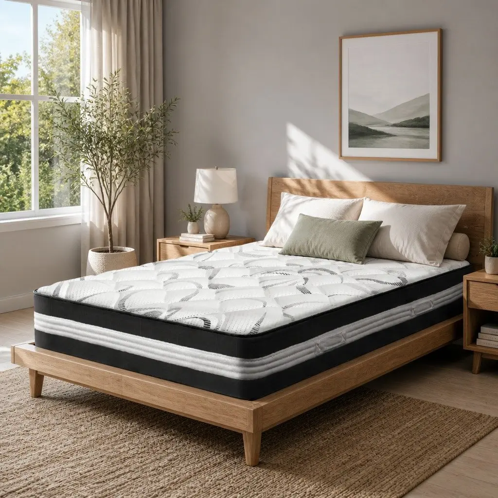 Single Mattress Pocket Spring 30cm Medium Firm White