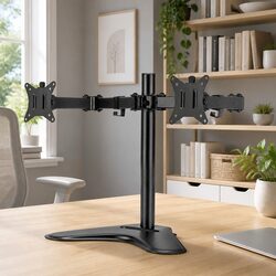 Sturdy Dual Monitor Arm Stand for Adjustable Desktop Mount
