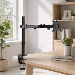Durable Single Monitor Arm Desk Mount for Up to 32 inch Screens